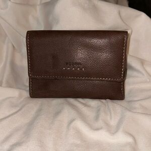 Fossil trifold soft brown leather wallet. NWOT